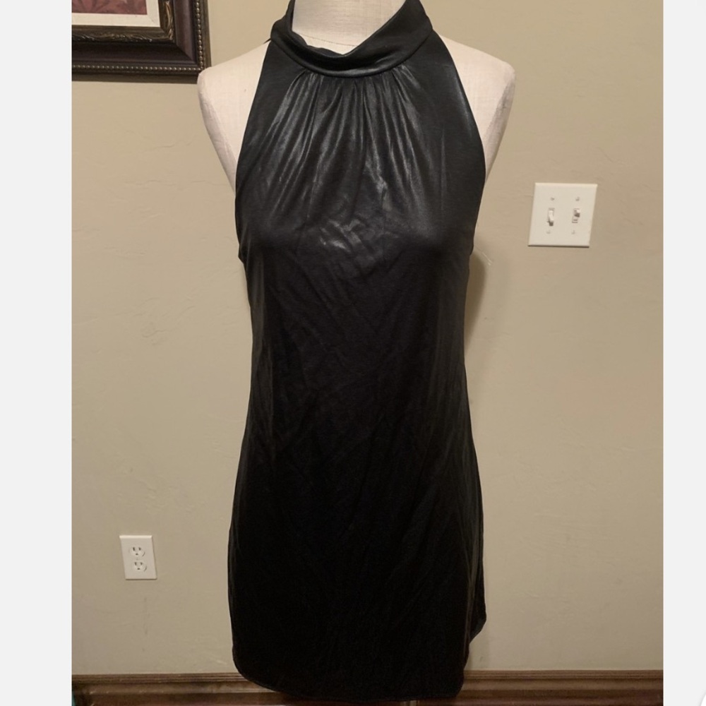 NWOT Bailey44 Black Vintage Style High Neck Sleeveless MininDress